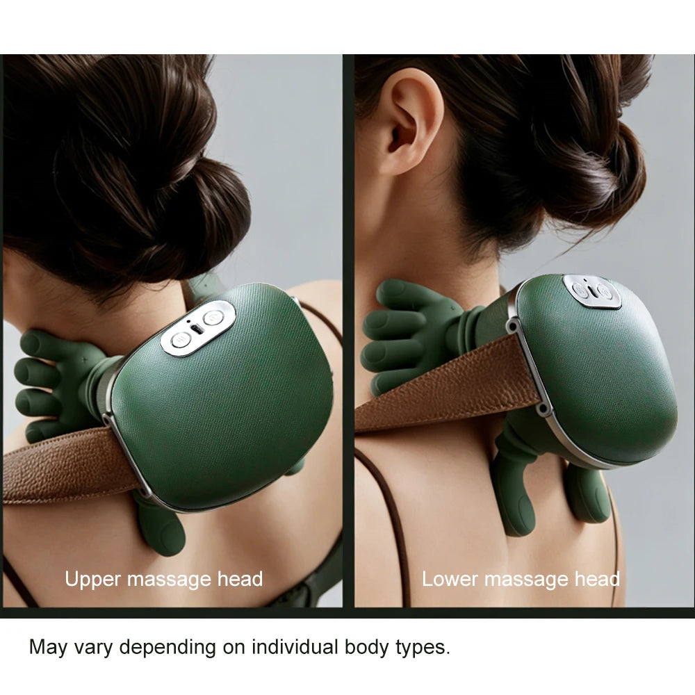 Bionic Finger Neck Cervical Kneading Massage Shawl Brushless Motor Neck masajeador Neck Shoulder Trapezius Muscle Relax Massager