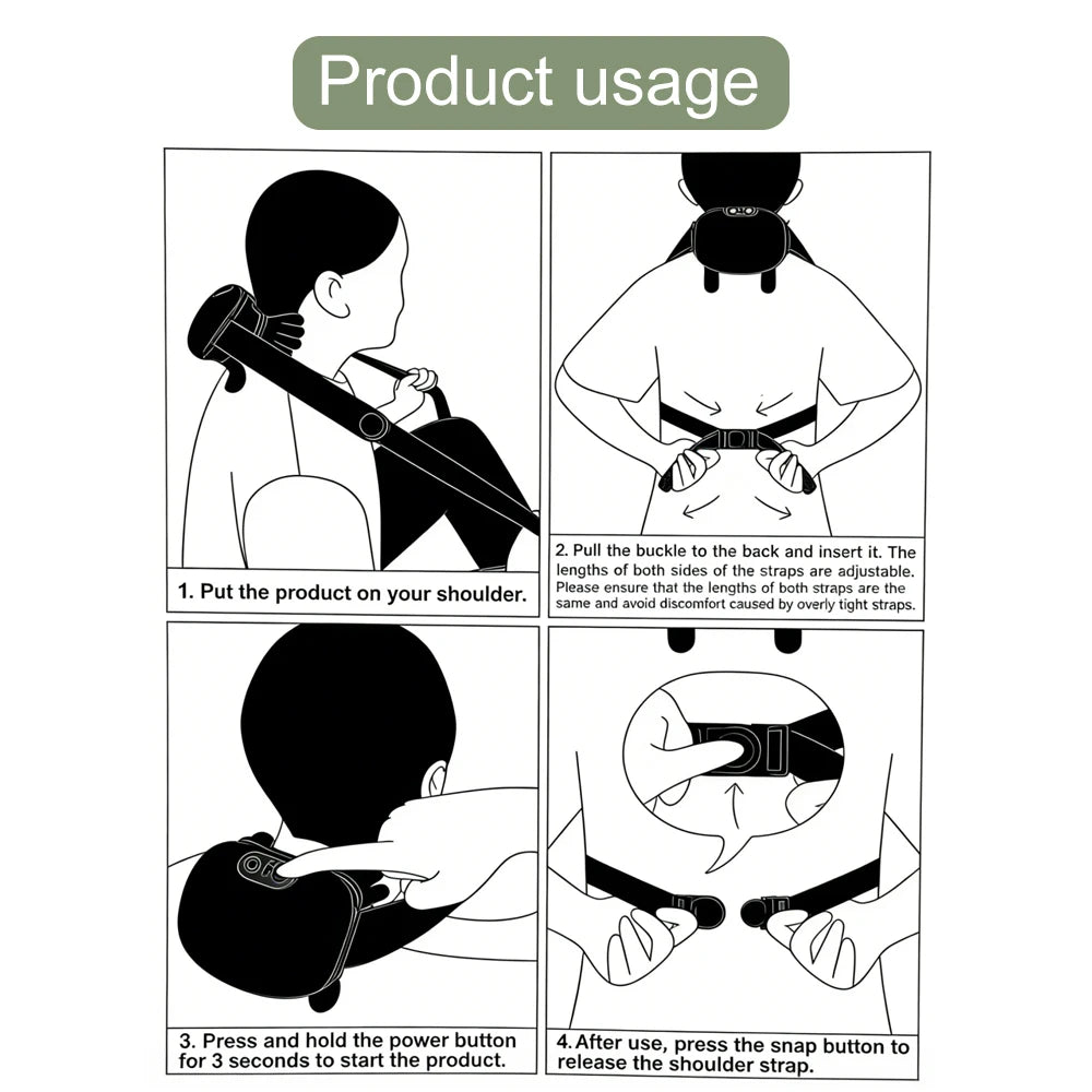 Bionic Finger Neck Cervical Kneading Massage Shawl Brushless Motor Neck masajeador Neck Shoulder Trapezius Muscle Relax Massager