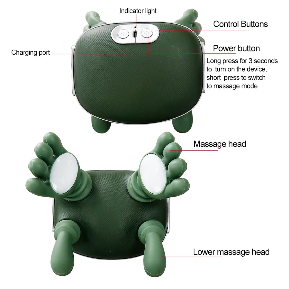 Bionic Finger Neck Cervical Kneading Massage Shawl Brushless Motor Neck masajeador Neck Shoulder Trapezius Muscle Relax Massager