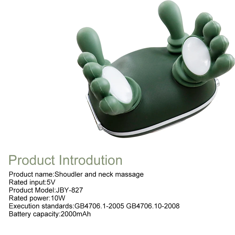 Bionic Finger Neck Cervical Kneading Massage Shawl Brushless Motor Neck masajeador Neck Shoulder Trapezius Muscle Relax Massager
